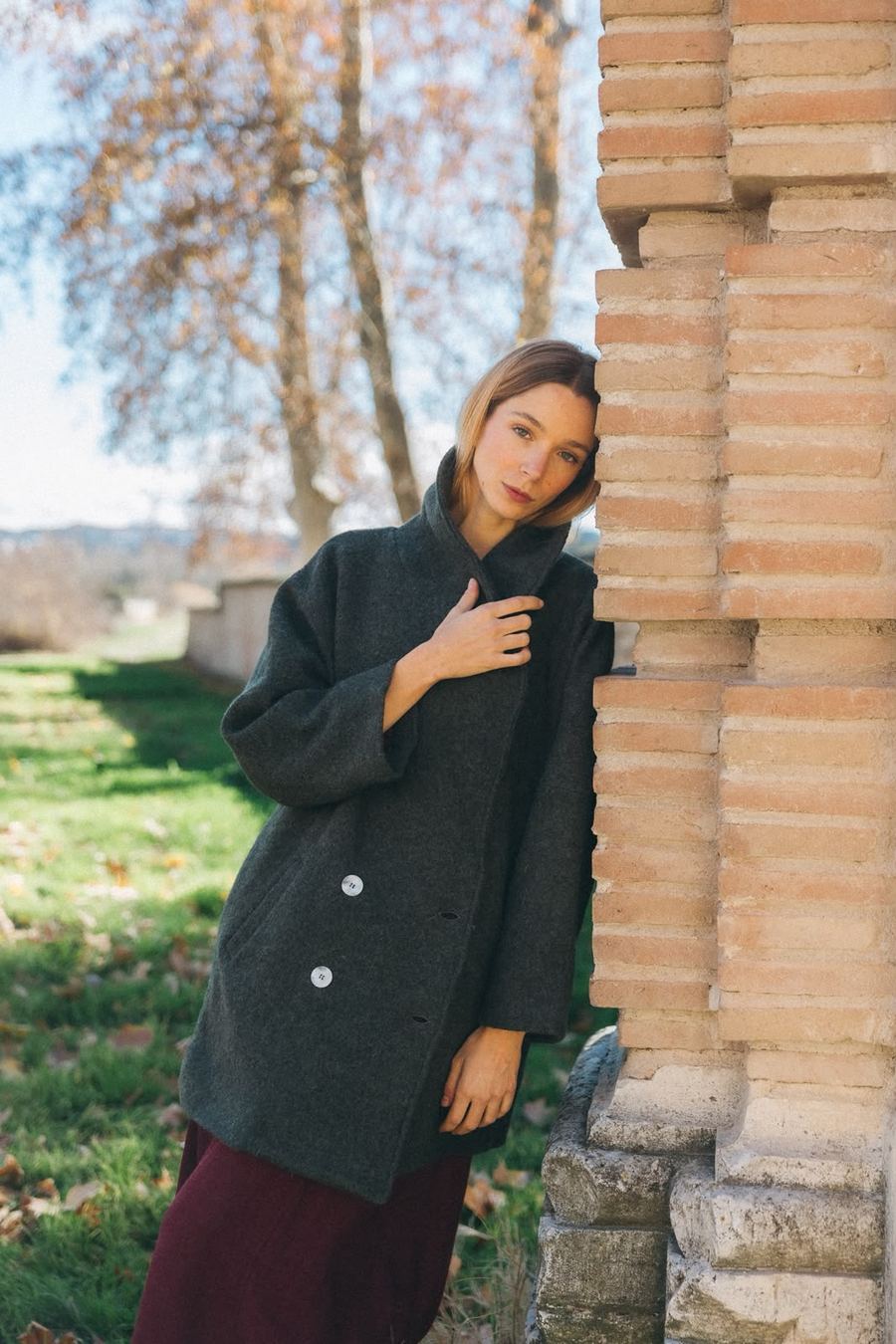 Abrigo de Lana Verde Oversize 3