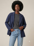 Blazer de Punto Azul Marino 1