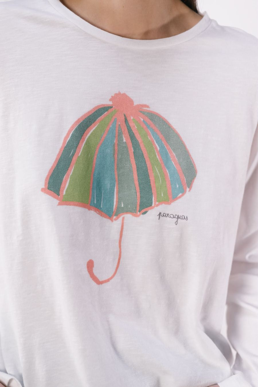 Camiseta Cruda Paraguas 1