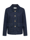 Chaqueta vaquera bolsillos azul oscuro