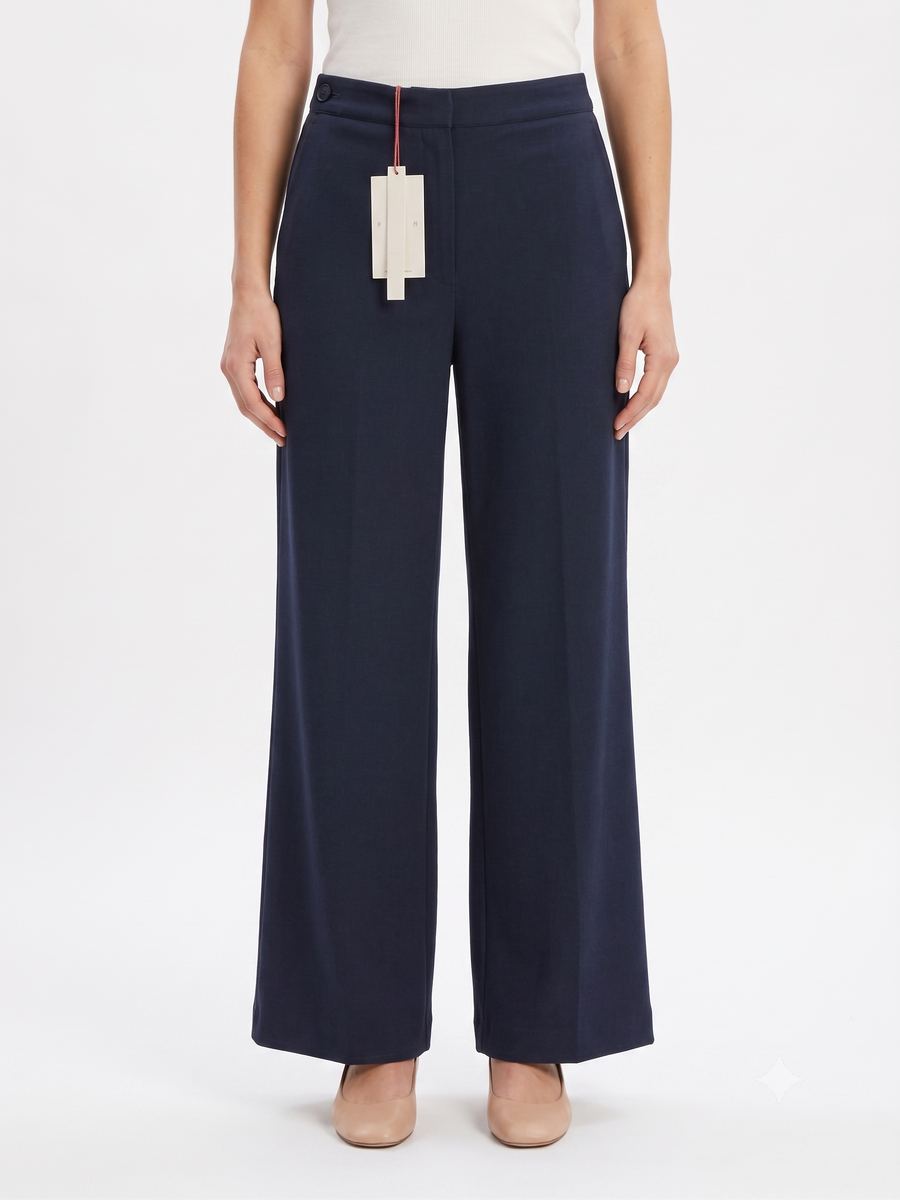 Pantalón de Punto Azul Marino 1