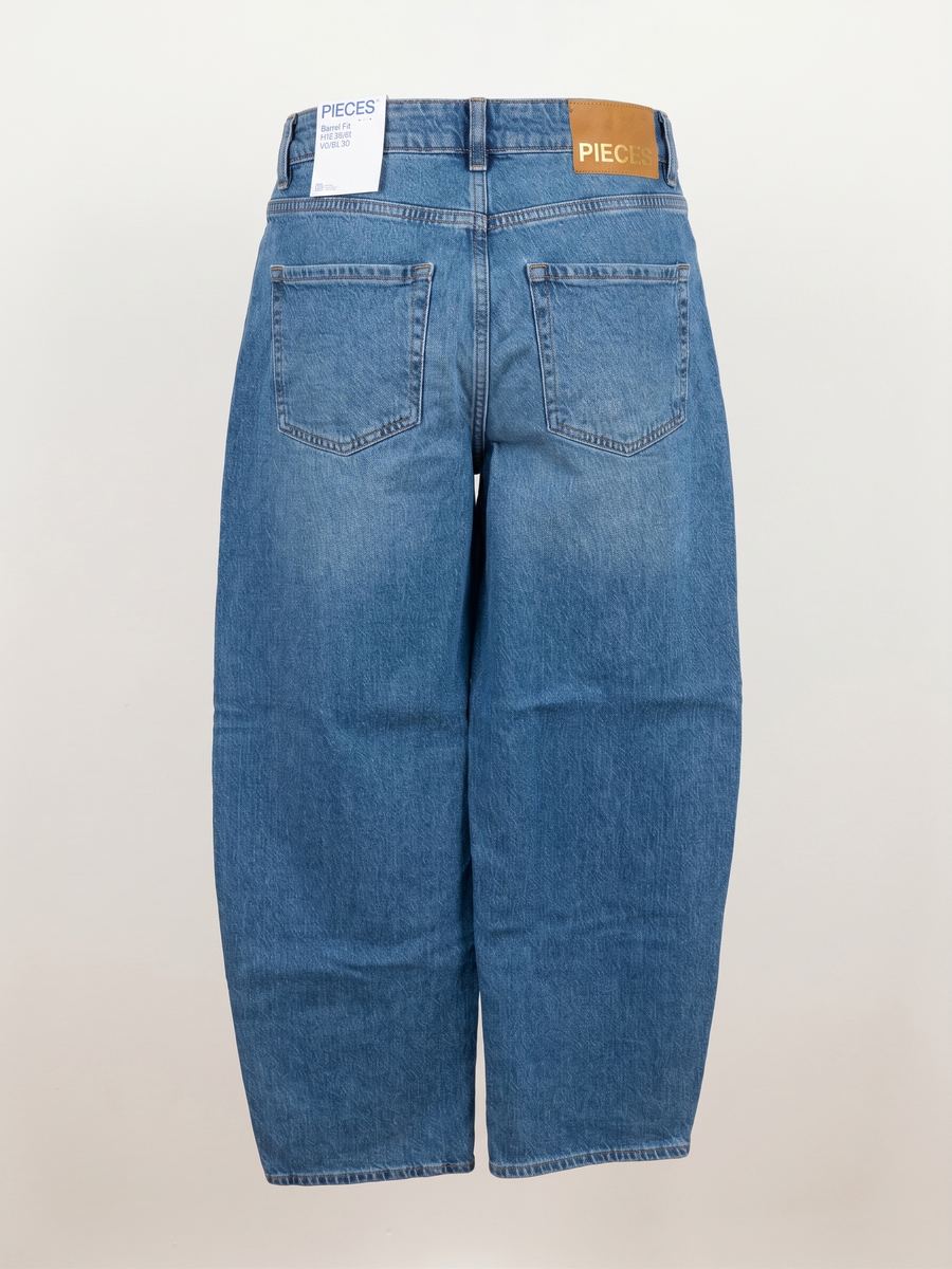 Pieces - Vaquero Mom Fit Azul Oscuro 2