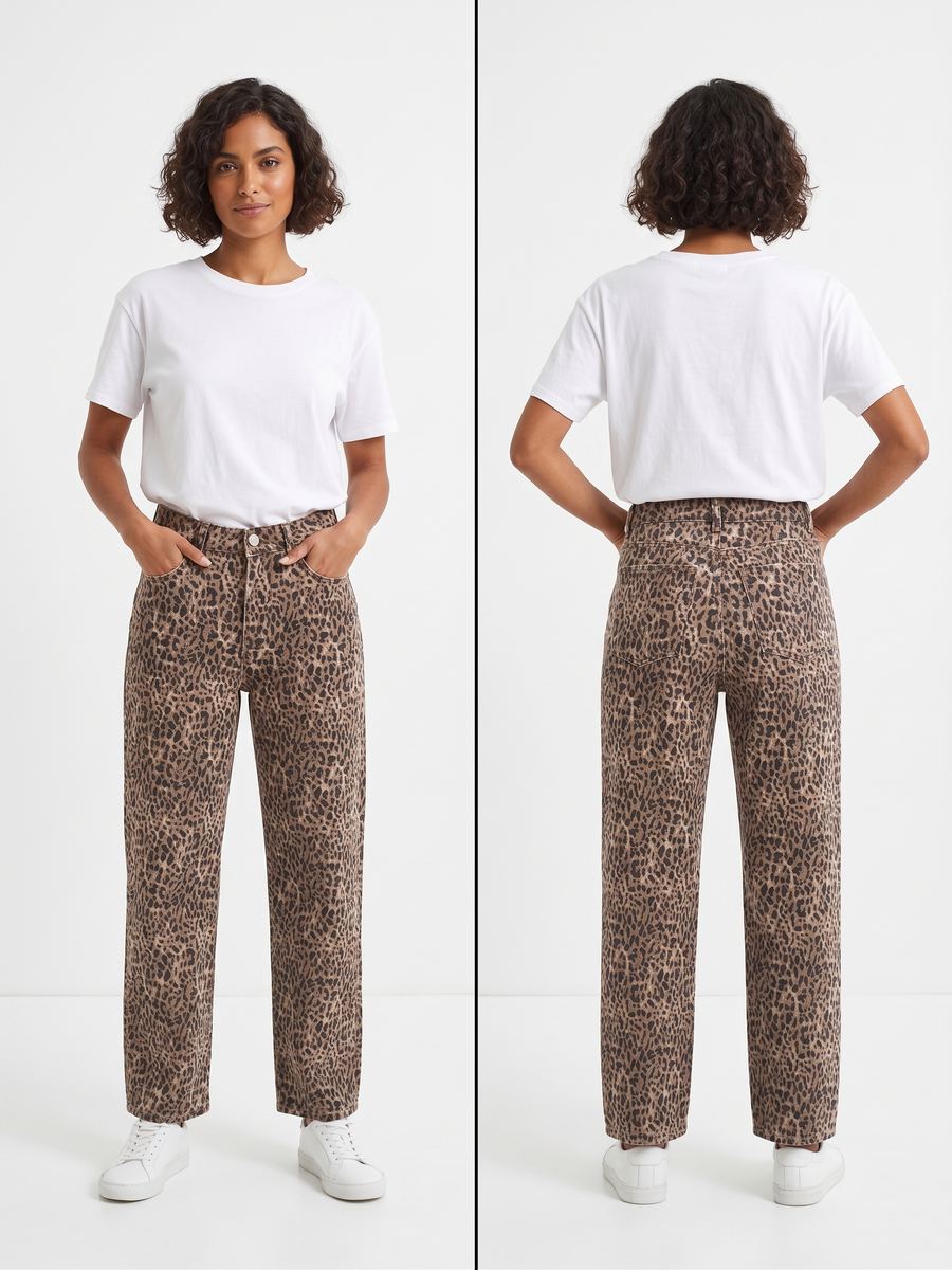 Pieces - Vaquero Salume Cropped Leopardo 1
